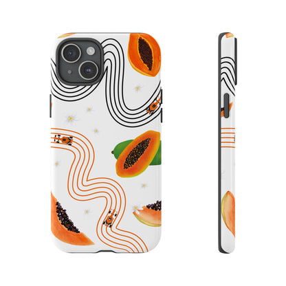 F1 McLaren and Papaya Phone Case , Trendy F1 Gift, Formula 1 Gift, Cute Fruit F1 Phone Case, Unique Phone Case