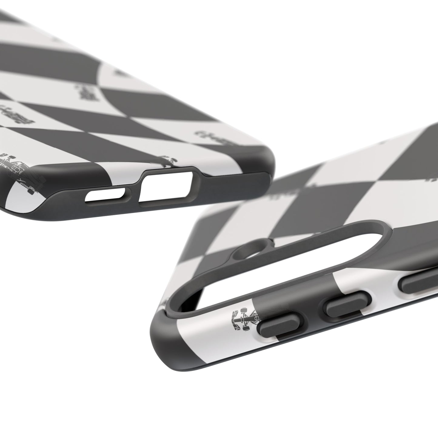 F1 Phone Case Black and White Checkered Design, Trendy F1 Gift, Formula 1 Gift, Cute F1 Phone Case, Unique Formula One Phone Case