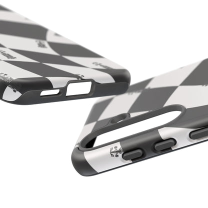 F1 Phone Case Black and White Checkered Design, Trendy F1 Gift, Formula 1 Gift, Cute F1 Phone Case, Unique Formula One Phone Case
