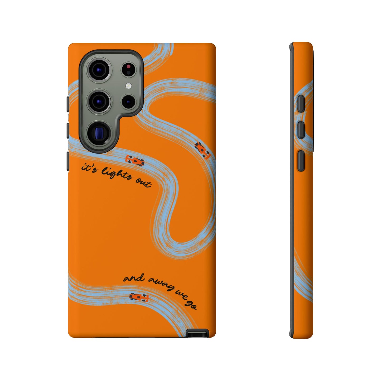 F1 Phone Case McLaren Painted "its lights out and away we go", Trendy F1 Gift, Formula 1 Gift, Cute F1 Phone Case, Phone Case