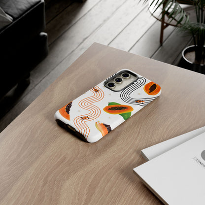 F1 McLaren and Papaya Phone Case , Trendy F1 Gift, Formula 1 Gift, Cute Fruit F1 Phone Case, Unique Phone Case