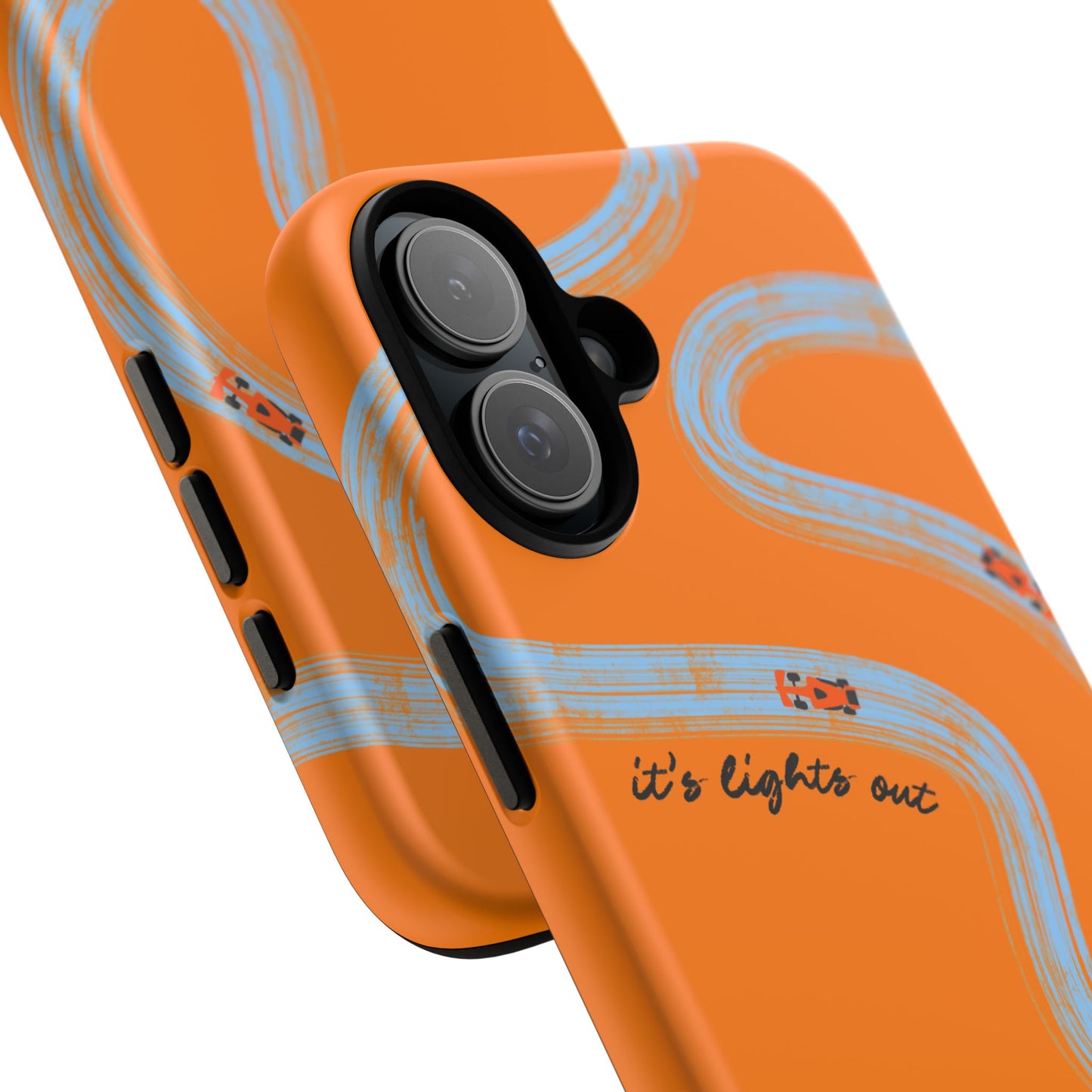 F1 Phone Case McLaren Painted "its lights out and away we go", Trendy F1 Gift, Formula 1 Gift, Cute F1 Phone Case, Phone Case