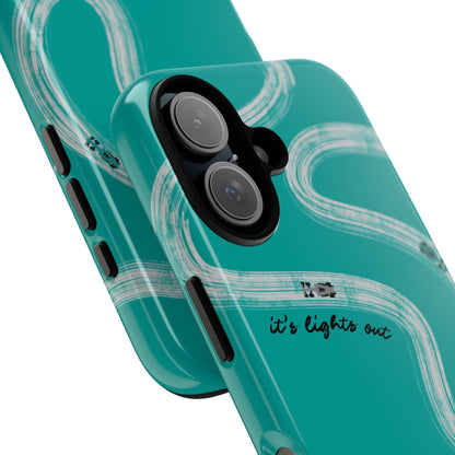 Mercedes F1 Phone Case Painted "its lights out and away we go", Trendy F1 Gift, Formula 1 Gift, Cute F1 Phone Case