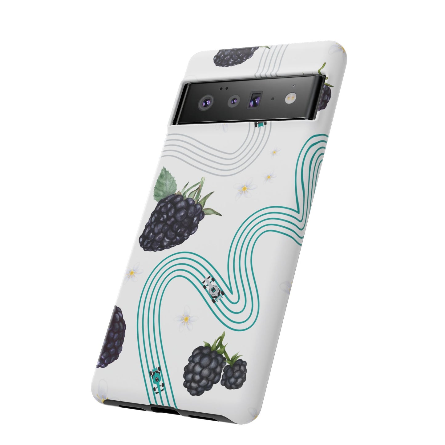 F1 Mercedes and Blackberries Phone Case , Trendy F1 Gift, Formula 1 Gift, Cute Fruit F1 Phone Case, Unique Phone Case
