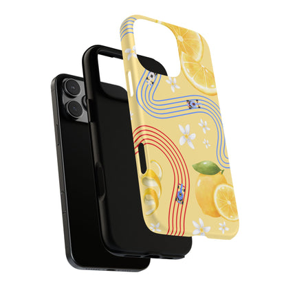 Yellow F1 Racing Bulls and Lemons Phone Case, Trendy F1 Gift, Formula 1 Gift, Cute Fruit F1 Phone Case, Unique Phone Case