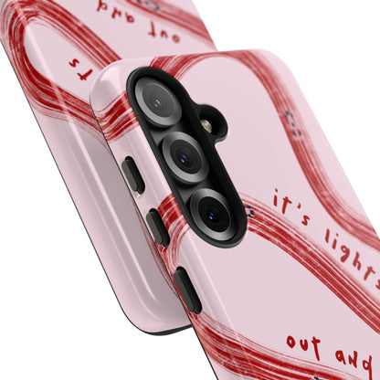 Pink and Red Lights Out F1 Phone Case Design, Trendy F1 Gift, Formula 1 Gift, Cute F1 Phone Case, Unique Formula One Phone Case