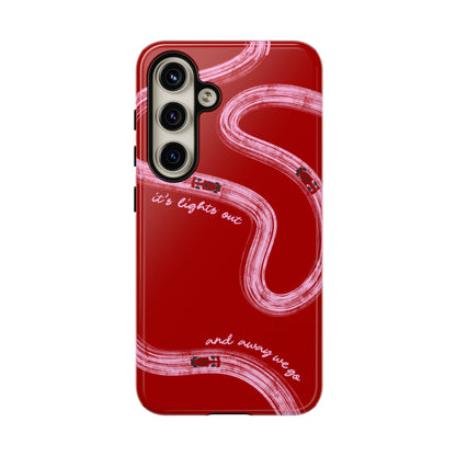 Red and Pink Lights Out F1 Phone Case Design, Trendy F1 Gift, Formula 1 Gift, Cute F1 Phone Case, Unique Formula One Phone Case