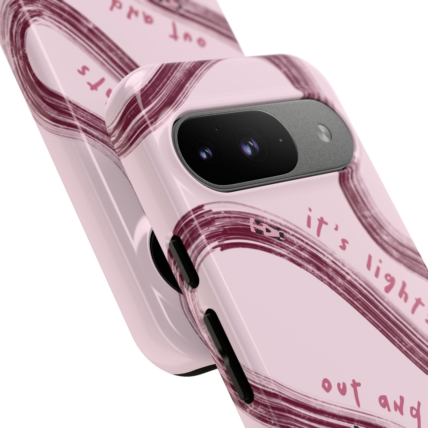 Pink Lights Out F1 Phone Case Design, Trendy F1 Gift, Formula 1 Gift, Cute F1 Phone Case, Unique Formula One Phone Case