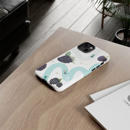 F1 Mercedes and Blackberries Phone Case , Trendy F1 Gift, Formula 1 Gift, Cute Fruit F1 Phone Case, Unique Phone Case