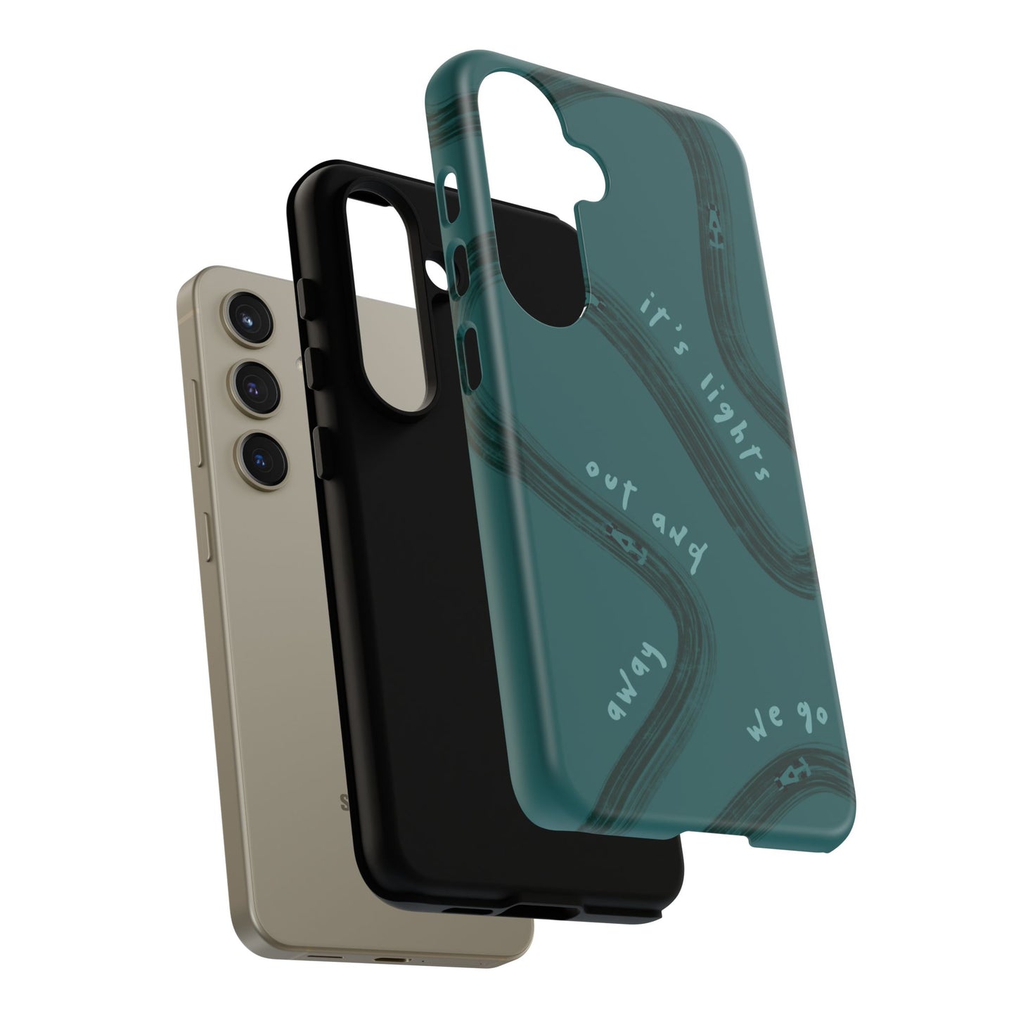 Teal Lights Out F1 Phone Case Design, Trendy F1 Gift, Formula 1 Gift, Cute F1 Phone Case, Unique Formula One Phone Case