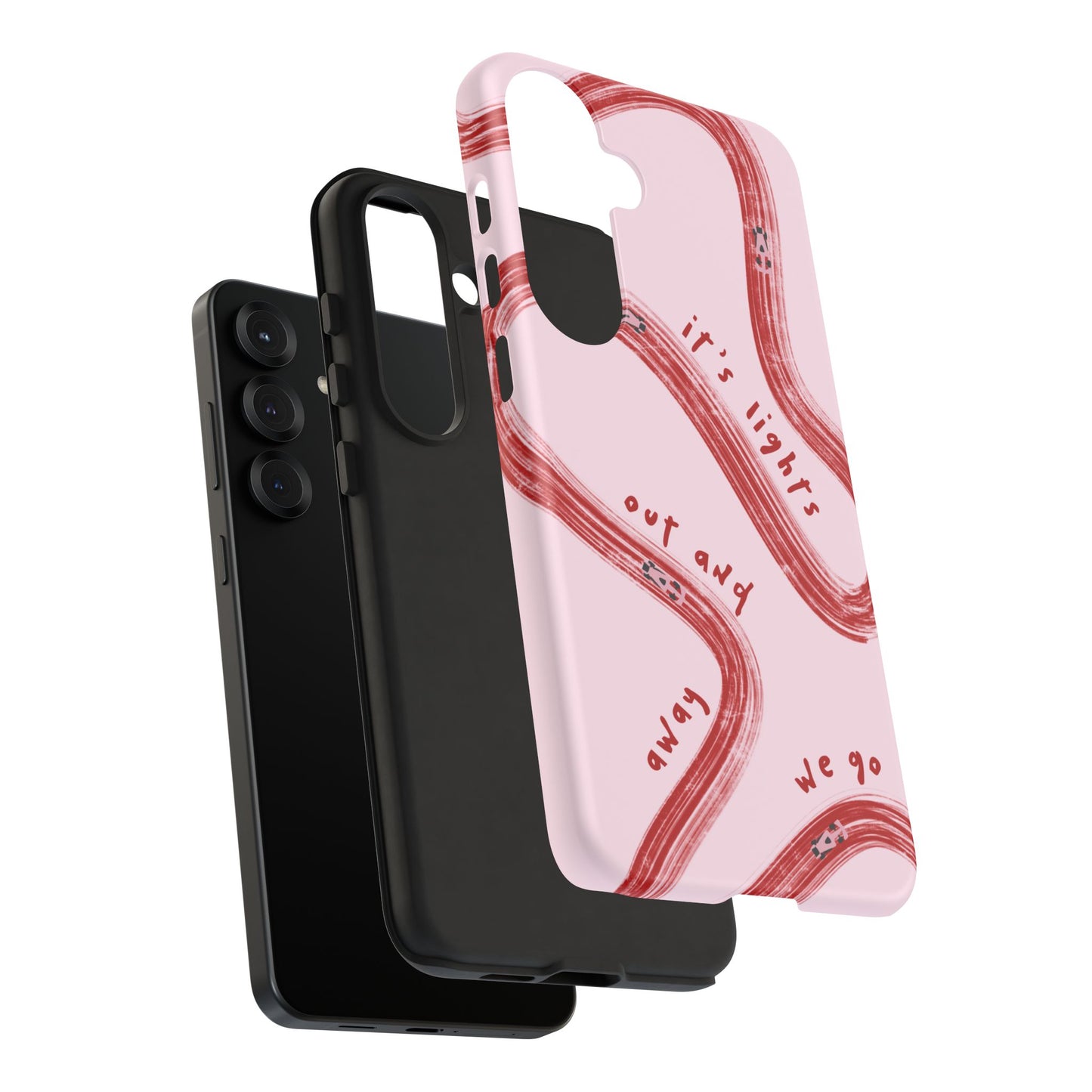 Pink and Red Lights Out F1 Phone Case Design, Trendy F1 Gift, Formula 1 Gift, Cute F1 Phone Case, Unique Formula One Phone Case