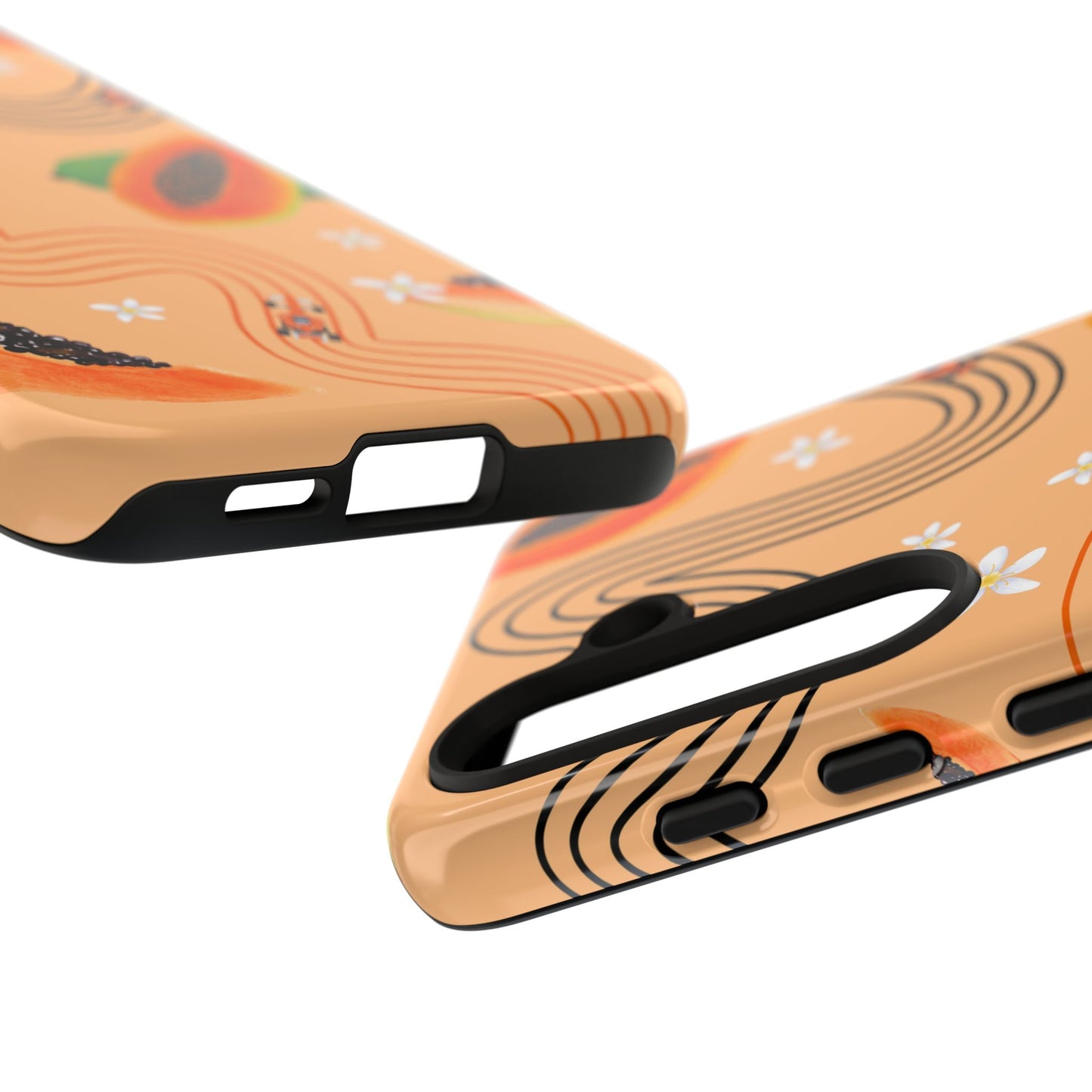 Orange F1 McLaren and Papaya Phone Case, Trendy F1 Gift, Formula 1 Gift, Cute Fruit F1 Phone Case, Unique Phone Case