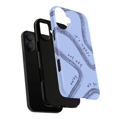 Blue Lights Out F1 Phone Case Design, Trendy F1 Gift, Formula 1 Gift, Cute F1 Phone Case, Unique Formula One Phone Case