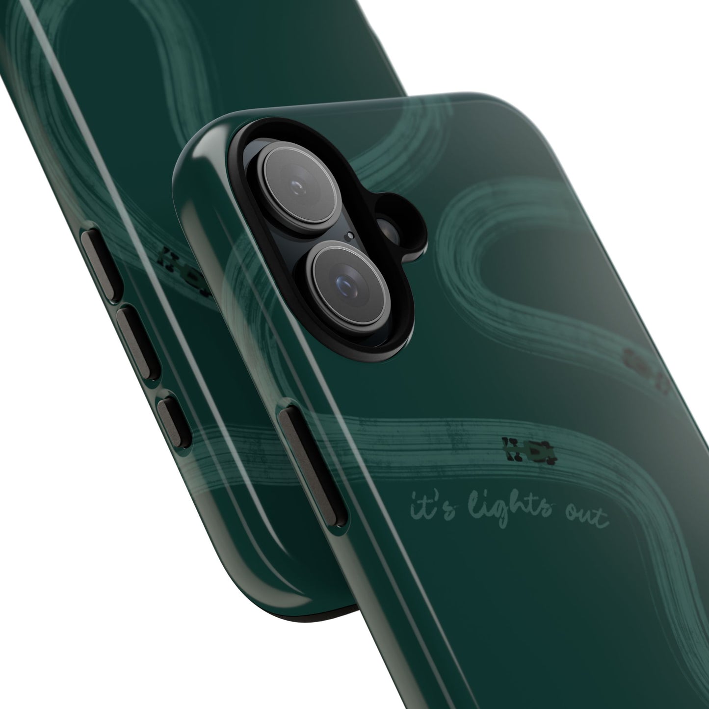 F1 Phone Case Monochrome Green Painted "its lights out and away we go", Trendy F1 Gift, Formula 1 Gift, Cute F1 Phone Case, Phone Case