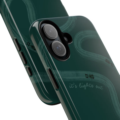 F1 Phone Case Monochrome Green Painted "its lights out and away we go", Trendy F1 Gift, Formula 1 Gift, Cute F1 Phone Case, Phone Case