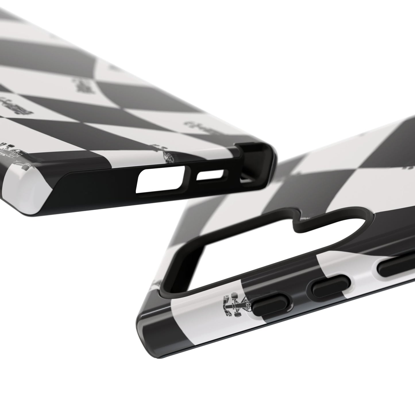 F1 Phone Case Black and White Checkered Design, Trendy F1 Gift, Formula 1 Gift, Cute F1 Phone Case, Unique Formula One Phone Case