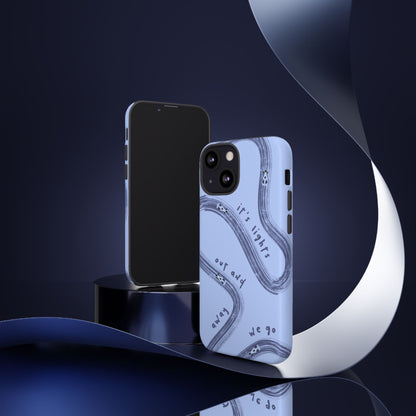 Blue Lights Out F1 Phone Case Design, Trendy F1 Gift, Formula 1 Gift, Cute F1 Phone Case, Unique Formula One Phone Case