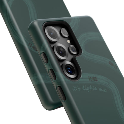 F1 Phone Case Monochrome Green Painted "its lights out and away we go", Trendy F1 Gift, Formula 1 Gift, Cute F1 Phone Case, Phone Case