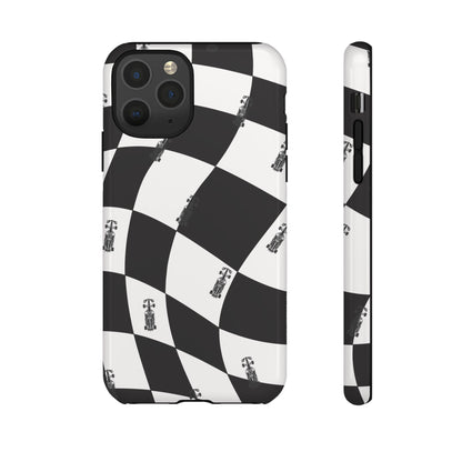 F1 Phone Case Black and White Checkered Design, Trendy F1 Gift, Formula 1 Gift, Cute F1 Phone Case, Unique Formula One Phone Case