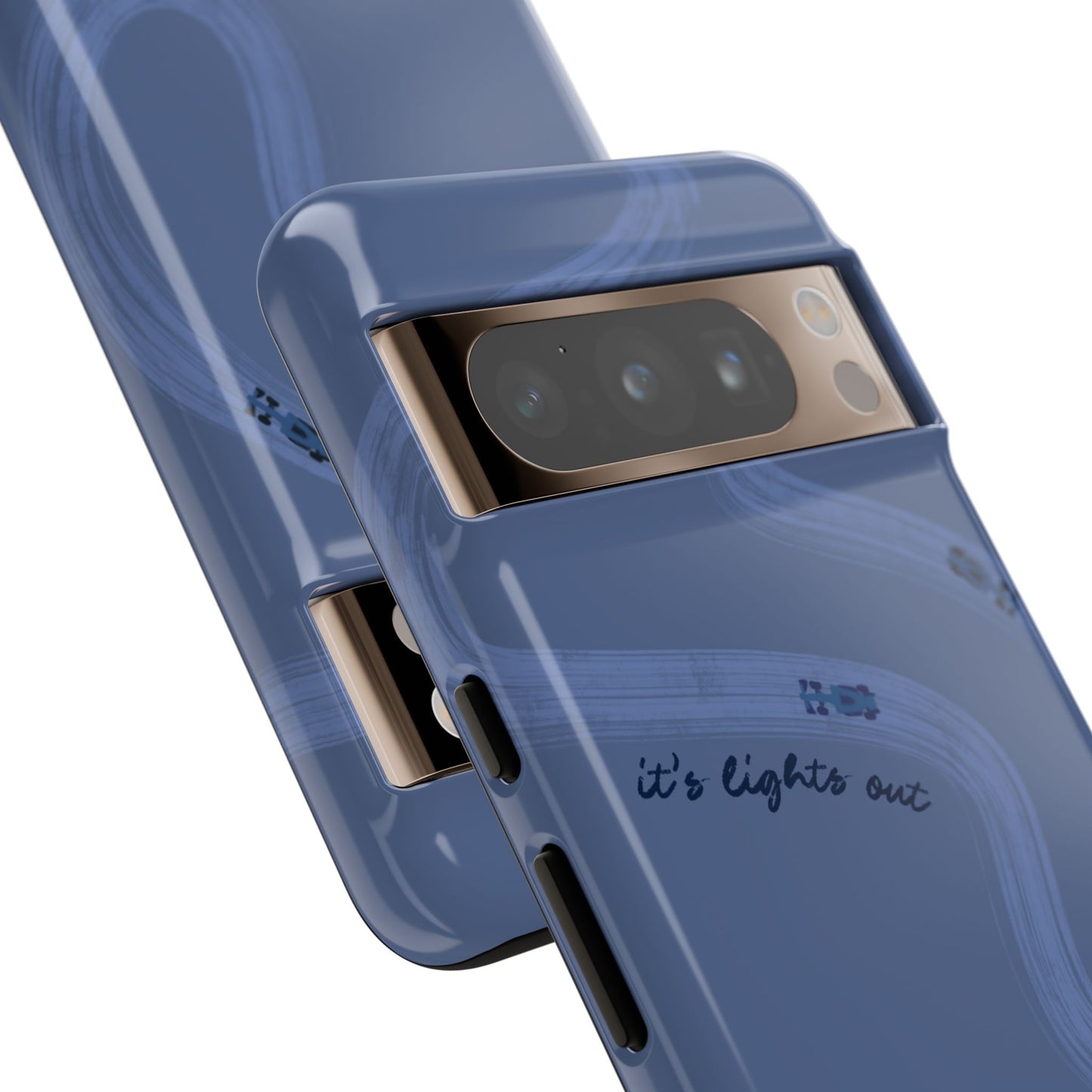F1 Phone Case Monochrome Dark Blue Painted "its lights out and away we go", Trendy F1 Gift, Formula 1 Gift, Cute F1 Phone Case, Phone Case