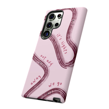Pink Lights Out F1 Phone Case Design, Trendy F1 Gift, Formula 1 Gift, Cute F1 Phone Case, Unique Formula One Phone Case