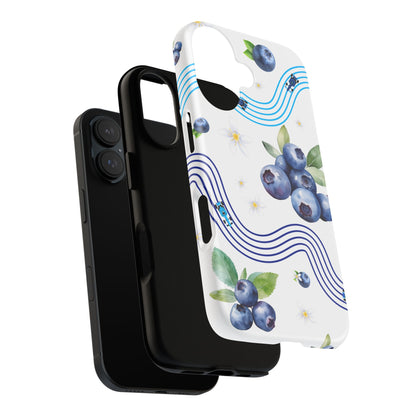 F1 Williams and Blueberries Phone Case, Trendy F1 Gift, Formula 1 Gift, Cute Fruit F1 Phone Case, Unique Phone Case