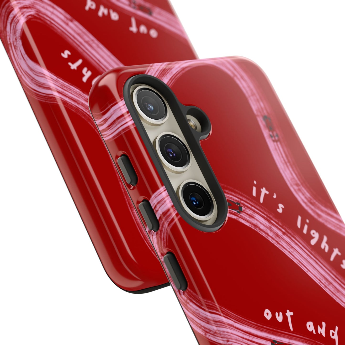 Red and Pink Lights Out F1 Phone Case Design, Trendy F1 Gift, Formula 1 Gift, Cute F1 Phone Case, Unique Formula One Phone Case