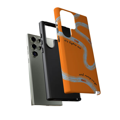 F1 Phone Case McLaren Painted "its lights out and away we go", Trendy F1 Gift, Formula 1 Gift, Cute F1 Phone Case, Phone Case