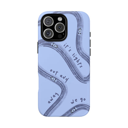 Blue Lights Out F1 Phone Case Design, Trendy F1 Gift, Formula 1 Gift, Cute F1 Phone Case, Unique Formula One Phone Case