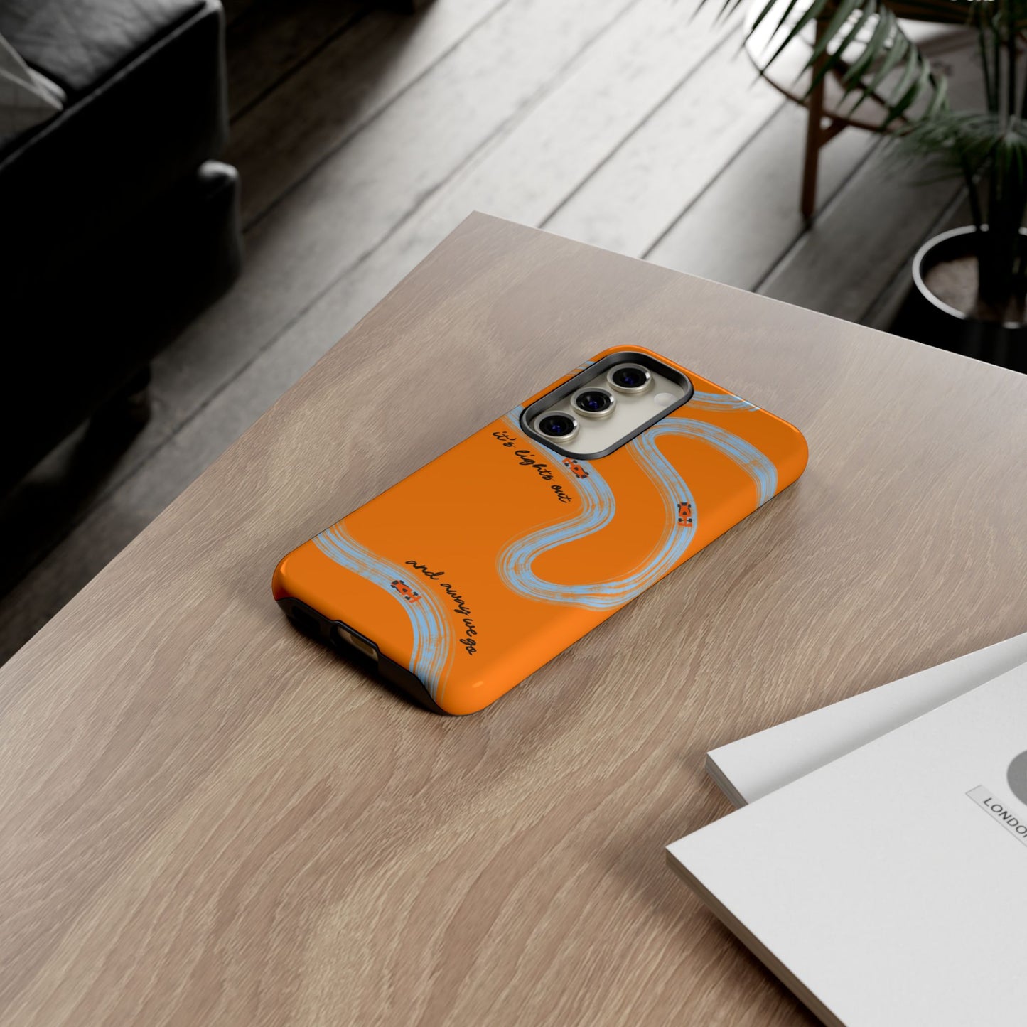 F1 Phone Case McLaren Painted "its lights out and away we go", Trendy F1 Gift, Formula 1 Gift, Cute F1 Phone Case, Phone Case