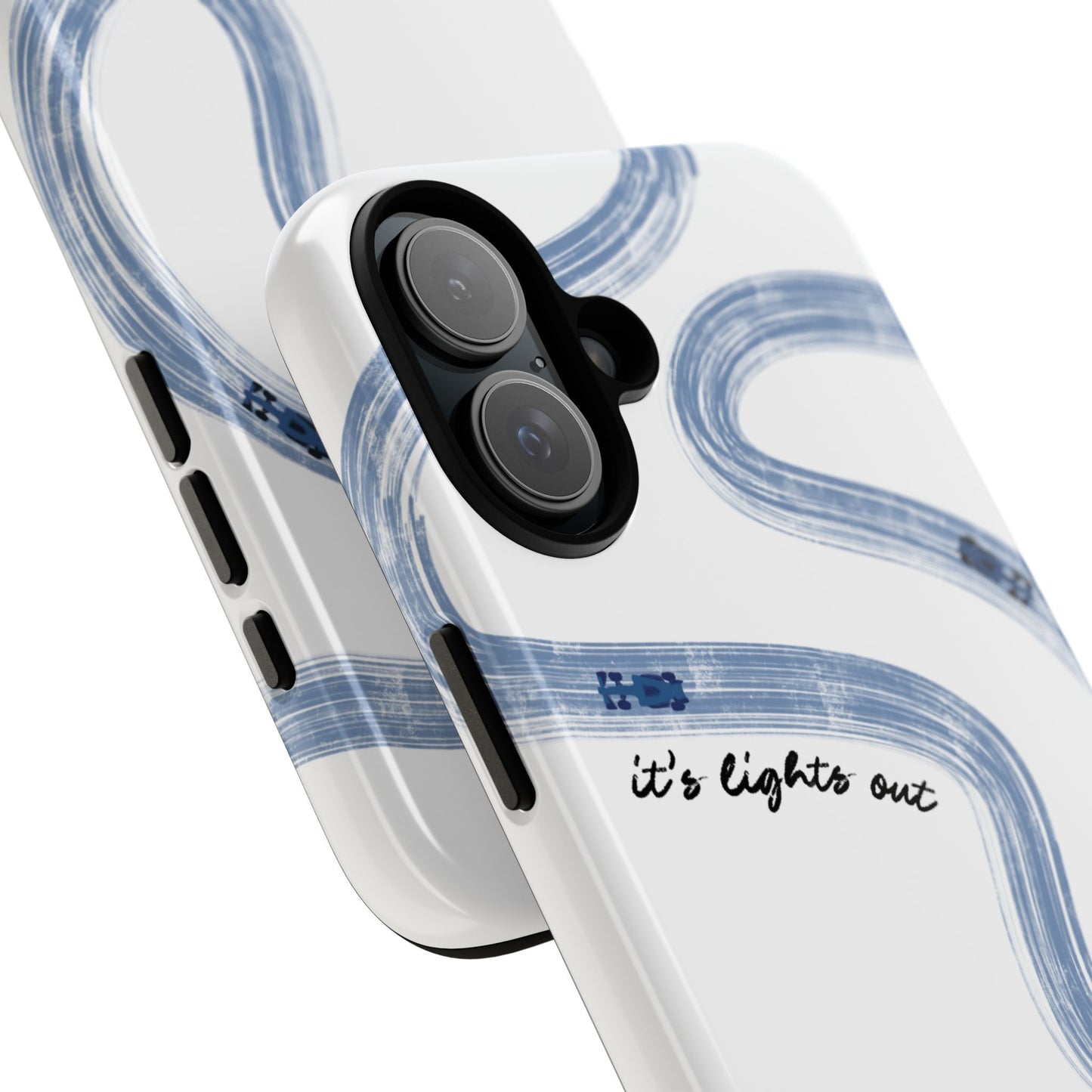 F1 Phone Case Blue Painted "its lights out and away we go", Trendy F1 Gift, Formula 1 Gift, Cute F1 Phone Case, Gift for F1 Fans