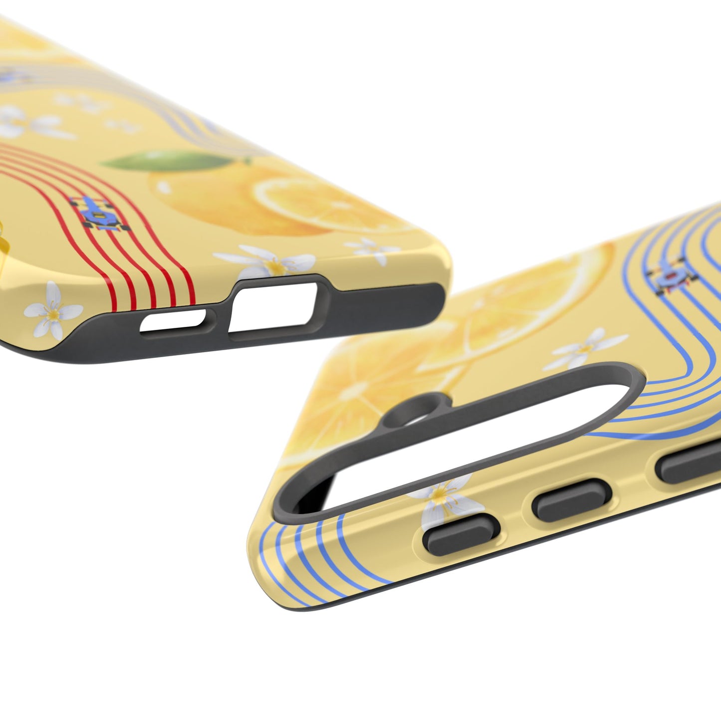 Yellow F1 Racing Bulls and Lemons Phone Case, Trendy F1 Gift, Formula 1 Gift, Cute Fruit F1 Phone Case, Unique Phone Case