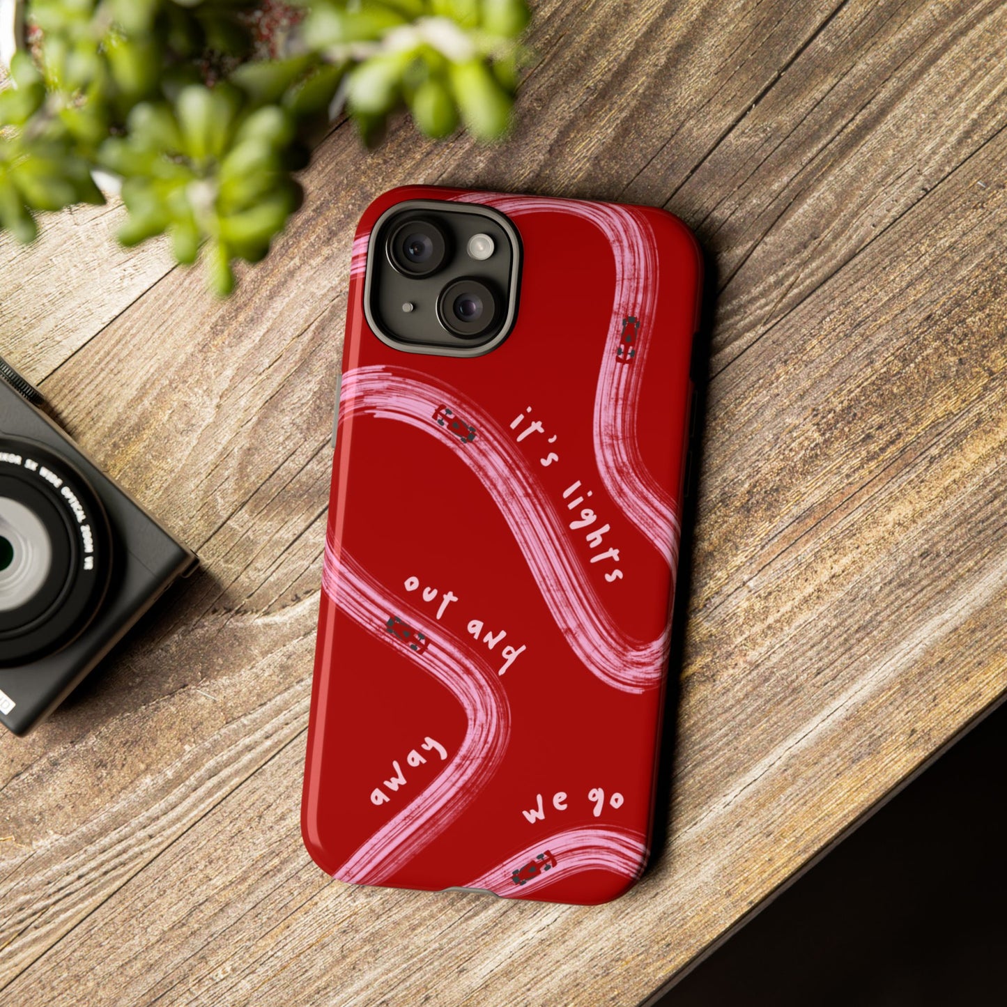 Red and Pink Lights Out F1 Phone Case Design, Trendy F1 Gift, Formula 1 Gift, Cute F1 Phone Case, Unique Formula One Phone Case