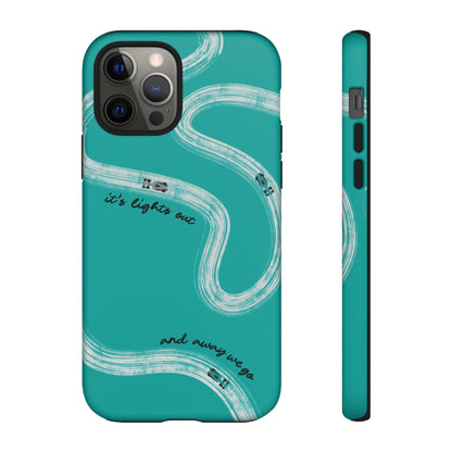 Mercedes F1 Phone Case Painted "its lights out and away we go", Trendy F1 Gift, Formula 1 Gift, Cute F1 Phone Case