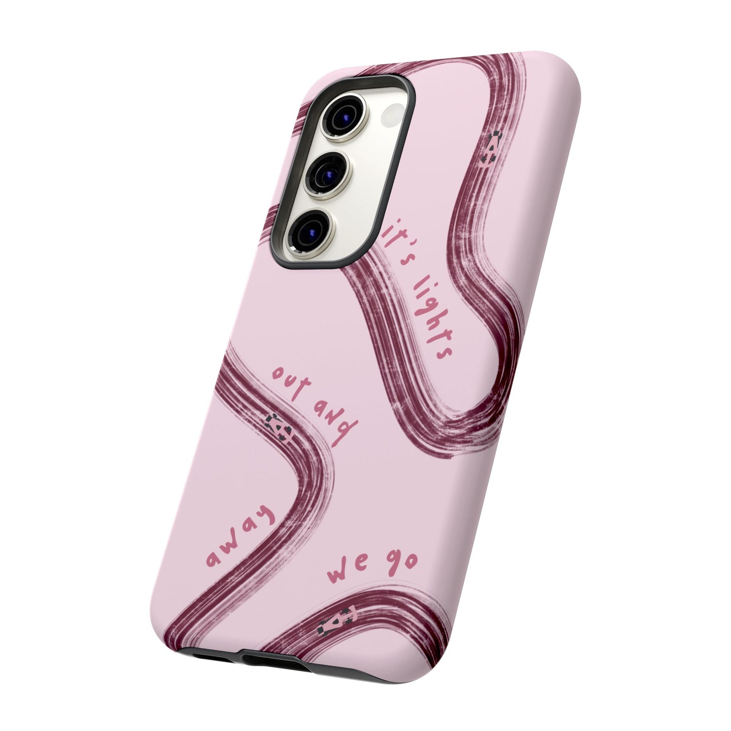 Pink Lights Out F1 Phone Case Design, Trendy F1 Gift, Formula 1 Gift, Cute F1 Phone Case, Unique Formula One Phone Case