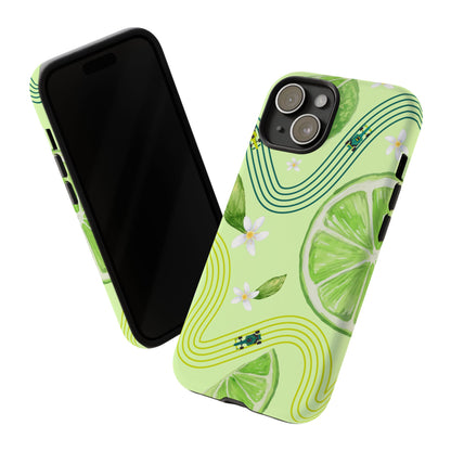 Green F1 Aston Martin and Lime Phone Case, Trendy F1 Gift, Formula 1 Gift, Cute Fruit F1 Phone Case, Unique Phone Case