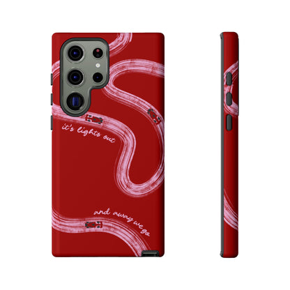 Red and Pink Lights Out F1 Phone Case Design, Trendy F1 Gift, Formula 1 Gift, Cute F1 Phone Case, Unique Formula One Phone Case