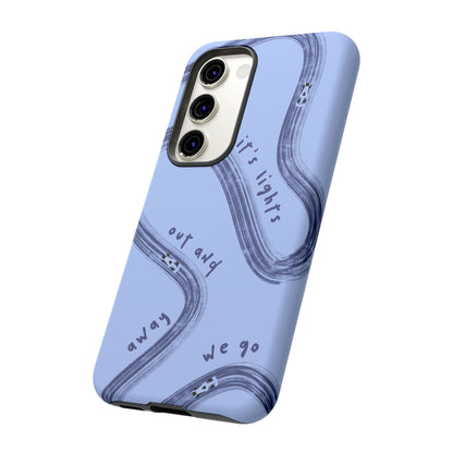 Blue Lights Out F1 Phone Case Design, Trendy F1 Gift, Formula 1 Gift, Cute F1 Phone Case, Unique Formula One Phone Case