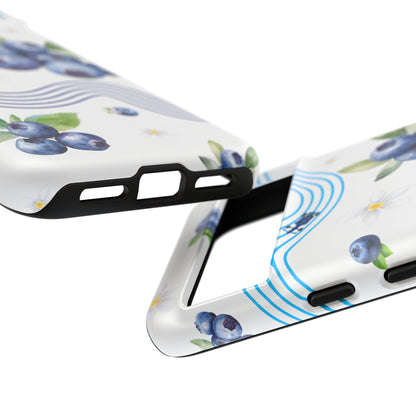 F1 Williams and Blueberries Phone Case, Trendy F1 Gift, Formula 1 Gift, Cute Fruit F1 Phone Case, Unique Phone Case
