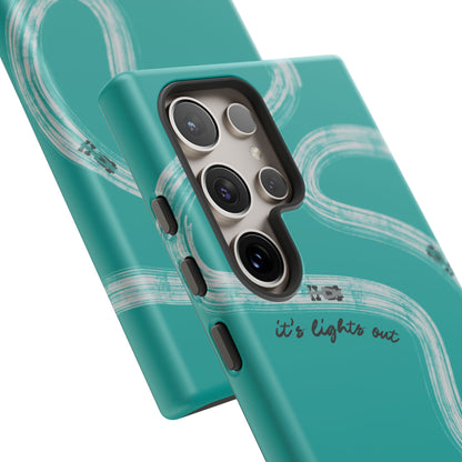 Mercedes F1 Phone Case Painted "its lights out and away we go", Trendy F1 Gift, Formula 1 Gift, Cute F1 Phone Case