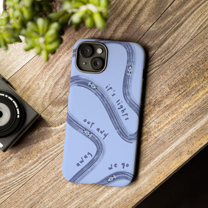 Blue Lights Out F1 Phone Case Design, Trendy F1 Gift, Formula 1 Gift, Cute F1 Phone Case, Unique Formula One Phone Case