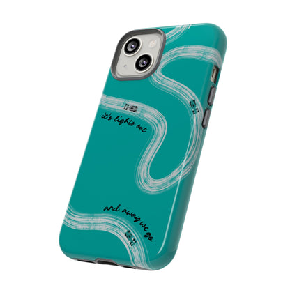 Mercedes F1 Phone Case Painted "its lights out and away we go", Trendy F1 Gift, Formula 1 Gift, Cute F1 Phone Case