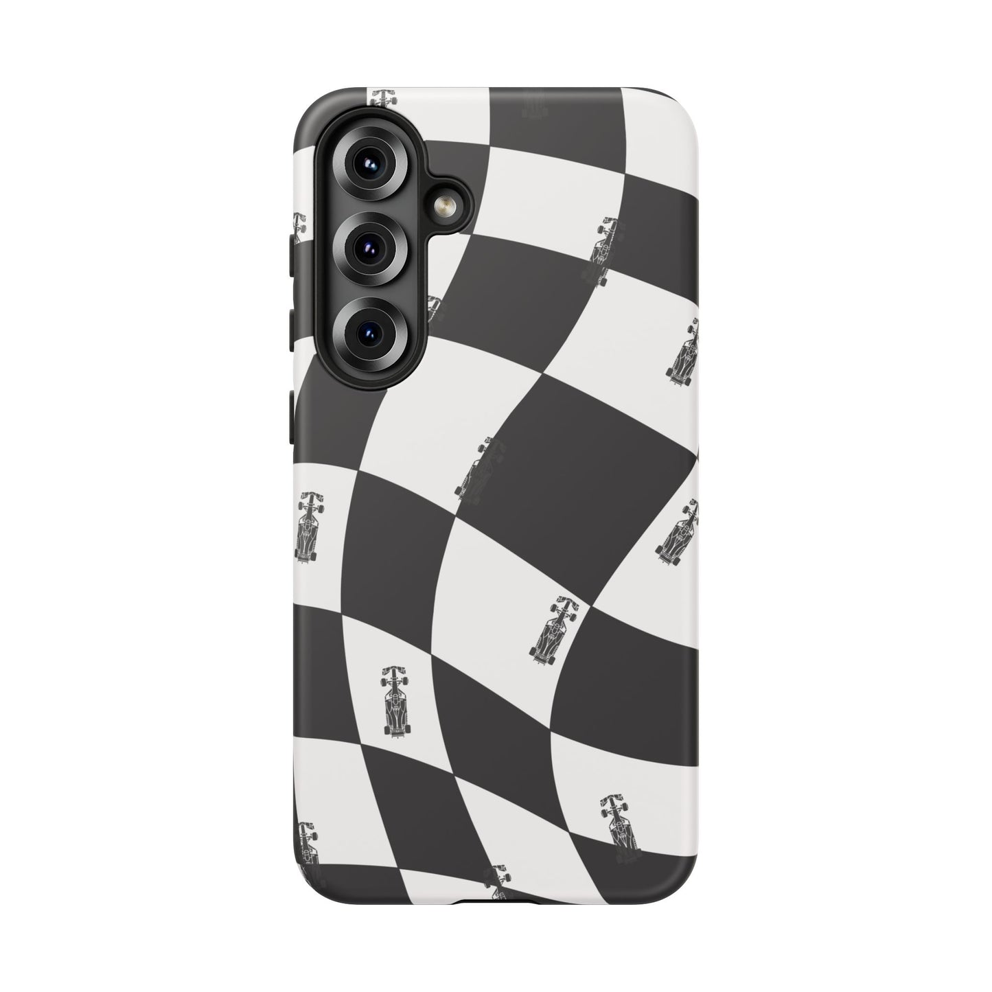 F1 Phone Case Black and White Checkered Design, Trendy F1 Gift, Formula 1 Gift, Cute F1 Phone Case, Unique Formula One Phone Case