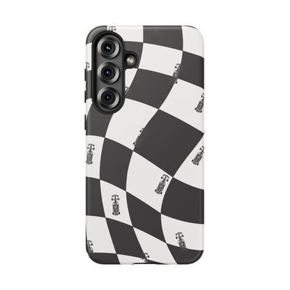 F1 Phone Case Black and White Checkered Design, Trendy F1 Gift, Formula 1 Gift, Cute F1 Phone Case, Unique Formula One Phone Case