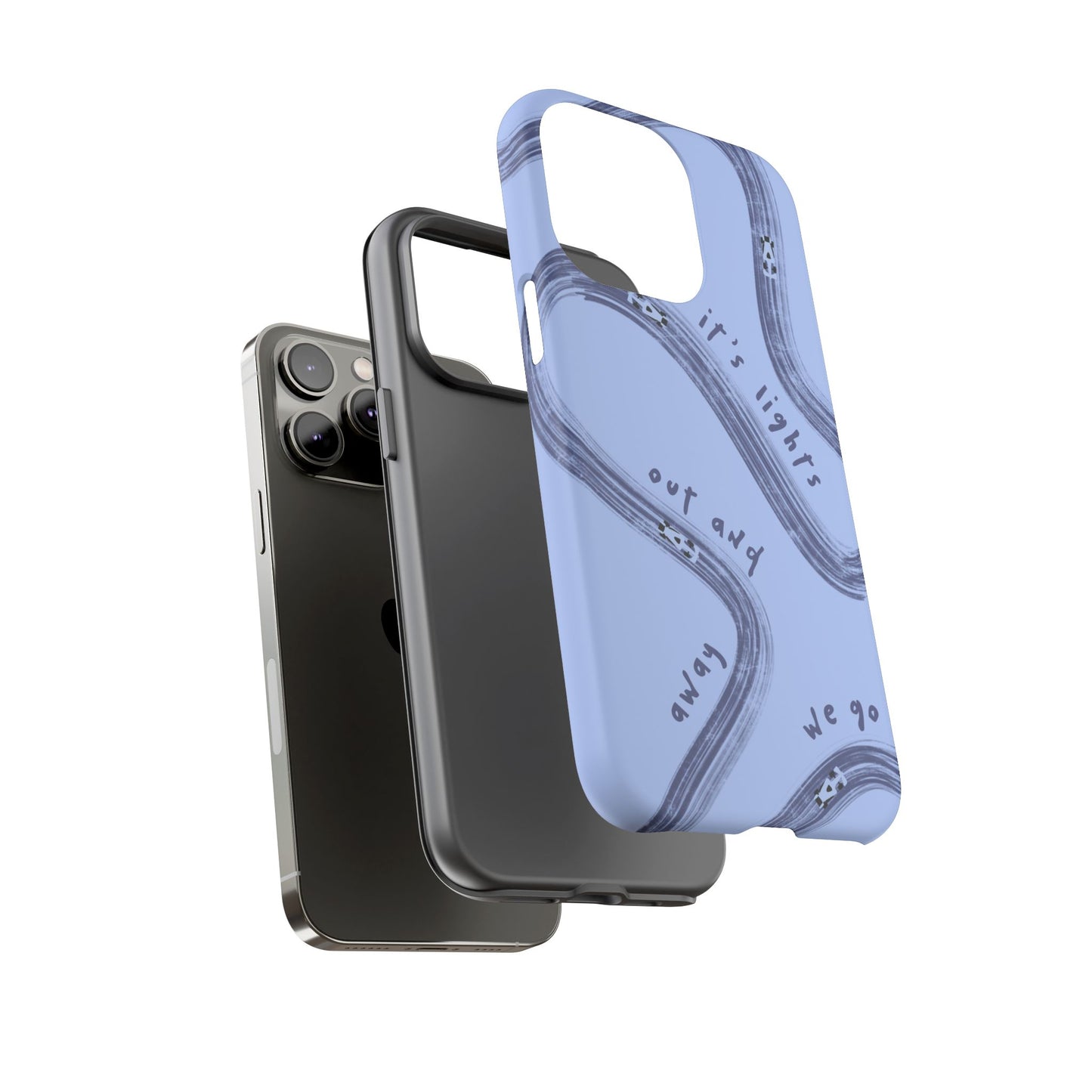 Blue Lights Out F1 Phone Case Design, Trendy F1 Gift, Formula 1 Gift, Cute F1 Phone Case, Unique Formula One Phone Case