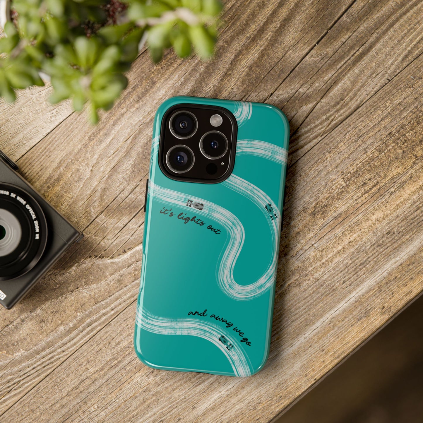 Mercedes F1 Phone Case Painted "its lights out and away we go", Trendy F1 Gift, Formula 1 Gift, Cute F1 Phone Case