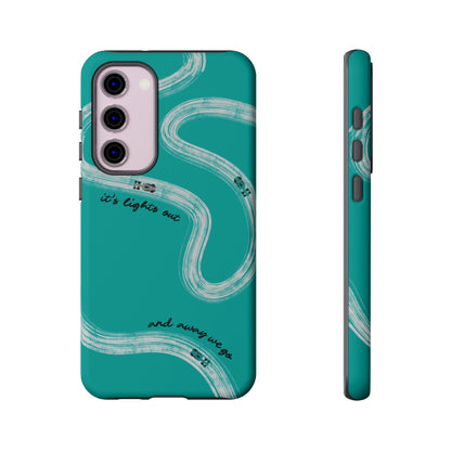 Mercedes F1 Phone Case Painted "its lights out and away we go", Trendy F1 Gift, Formula 1 Gift, Cute F1 Phone Case