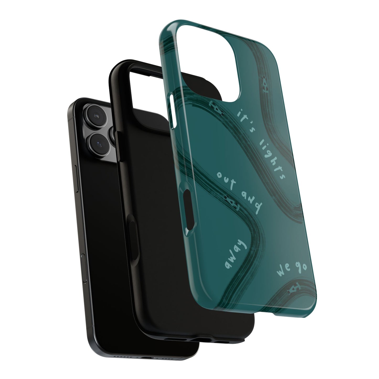 Teal Lights Out F1 Phone Case Design, Trendy F1 Gift, Formula 1 Gift, Cute F1 Phone Case, Unique Formula One Phone Case