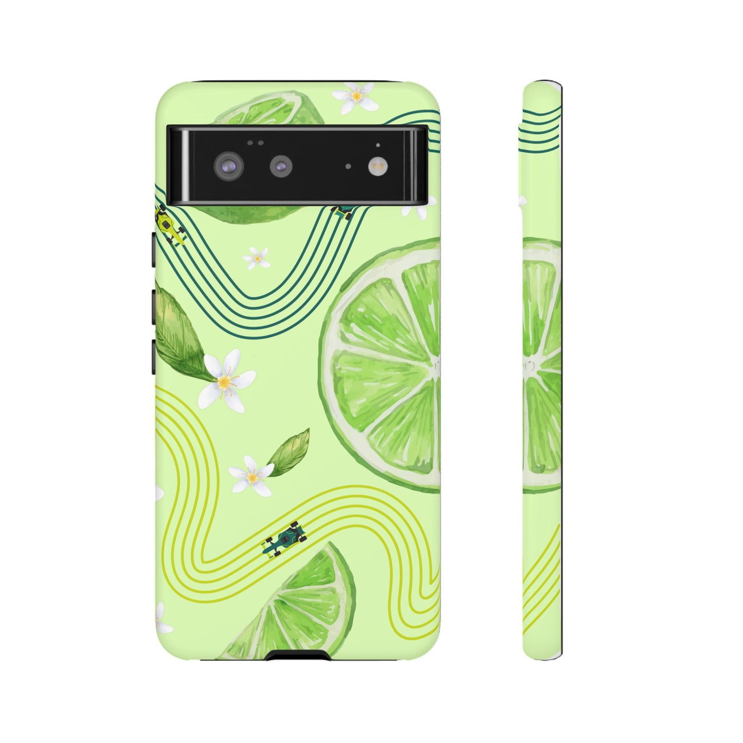 Green F1 Aston Martin and Lime Phone Case, Trendy F1 Gift, Formula 1 Gift, Cute Fruit F1 Phone Case, Unique Phone Case