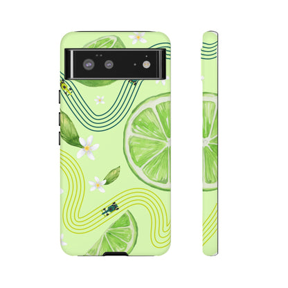 Green F1 Aston Martin and Lime Phone Case, Trendy F1 Gift, Formula 1 Gift, Cute Fruit F1 Phone Case, Unique Phone Case
